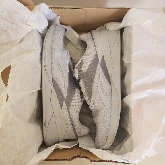 Reebok Unisex Nano X3 Sneaker, Cold Grey/White, 11 US Men - Picture 9 of 10